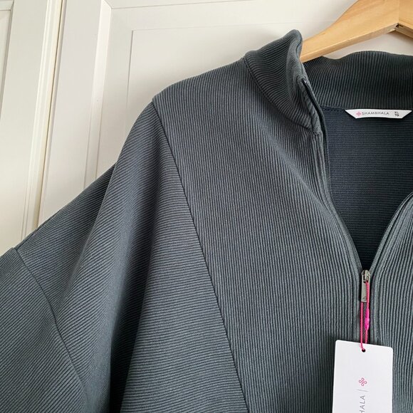 Shambhala Green Half-Zip Sweater - Picture 2 of 5